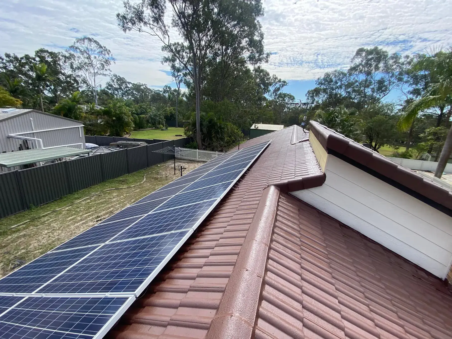 Concrete tile roof in Ormeau, after restoration